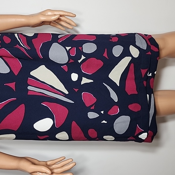 George Mark Eisen  Knee Length Dress Womens Size 16 Multicolored Abstract Casual - Picture 5 of 9